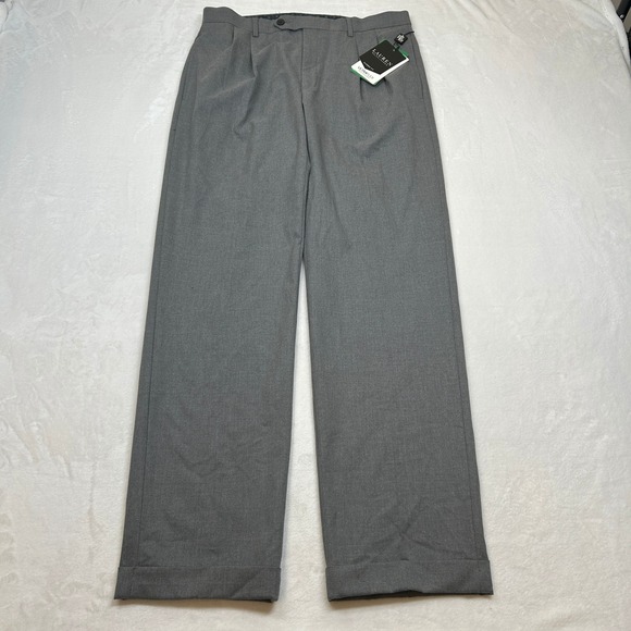 Lauren Ralph Lauren Gray Dress Pants Mens 32x32 Ultraflex Classic‎ Fit NEW - Picture 2 of 7